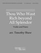 Thou Who Wast Rich beyond All Splendor Violin and Piano P.O.D. cover